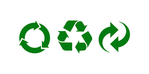 Set Recycle icon vector illustration eps10