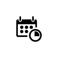 Simple calendar icon symbol vector