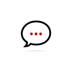 Speech bubble icon symbol vector