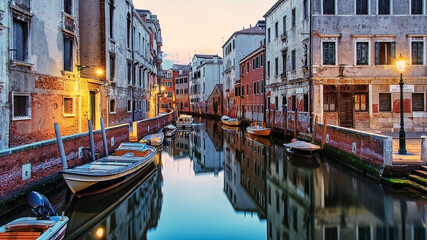Obraz na płótnie Canvas The city of Venice in the morning, Italy