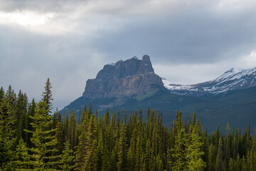 A picture of Castle mountain.  Banff National park  AB Canada    

