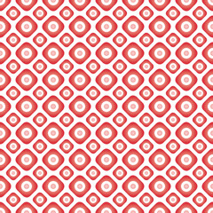 Two different sized squares with circles seamless repeat pattern background 