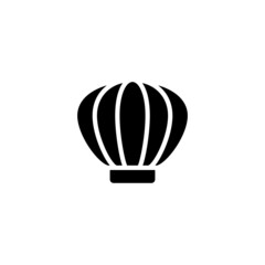 Clam, clams icon in black flat glyph, filled style isolated on white background
