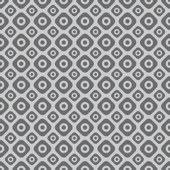 Two different sized squares with circles seamless repeat pattern background 
