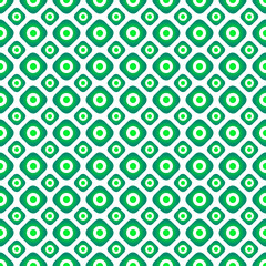 Two different sized squares with circles seamless repeat pattern background 