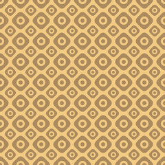 Two different sized squares with circles seamless repeat pattern background 