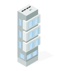 Fototapeta premium Multistory building. Residential building. Megapolis, isometry. Architecture. Web design.eps