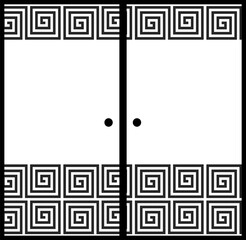 Monochrome Japanese style bran