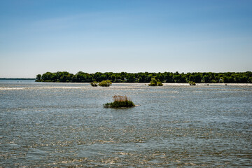 Scenic view by the riverside 