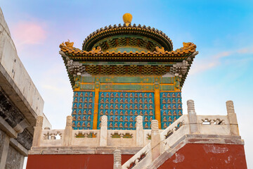 Yongan temple (Temple of Everlasting Peace) situated in the heart of Beihai park in Jade Flower...