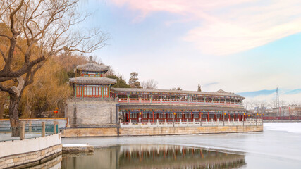 The Long Corrridor is a part of arichitecture complex of Yongan temple, based on the corridor in...