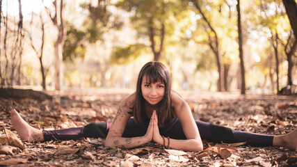 Yoga Girl in the Park