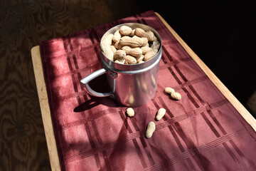 Peanuts in a Metal Cup 1