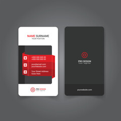 Vertical business visiting card design 