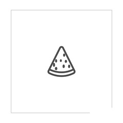 watermelon isolated line icon for web and mobile
