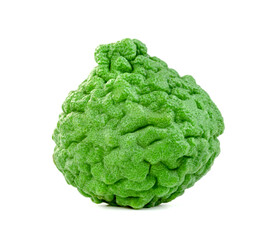 fresh bergamot fruit  isolated on white background