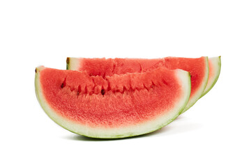Slices of sweet, ripe, juicy watermelon, isolate