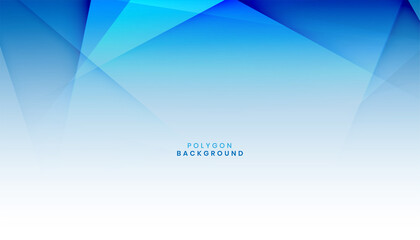 Fototapeta premium abstract blue polygon shape background
