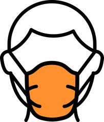 Face Mask Corona Virus Protection, Vector Illustration 