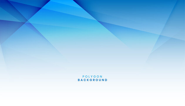 Abstract Blue Polygon Shape Background