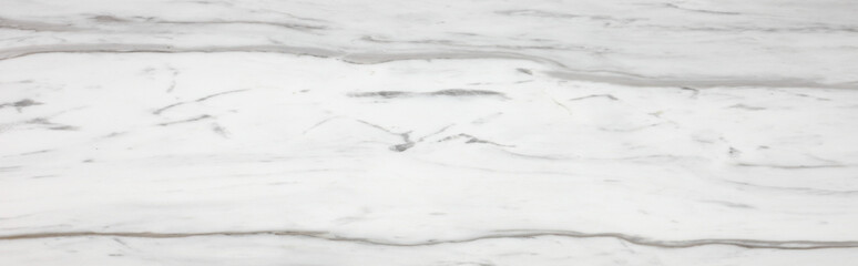 Obraz premium Panorama of white marble background with natural stripe for elegant design usage purpose