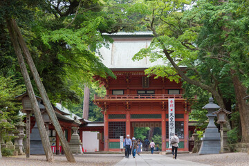 Approach to Kashima Shrine (Kashima jingu Shrine) in Kashima, Ibaraki Prefecture, Japan. Kashima Shrine is one of the oldest shrines in eastern Japan.