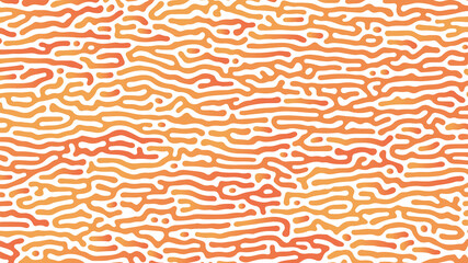 An abstract Reaction-diffusion or Turing pattern formation, coral reef, natural texture, in a fire red, orange gradient colour scheme. Vector illustration, for background/texture/wallpaper. © Torpix