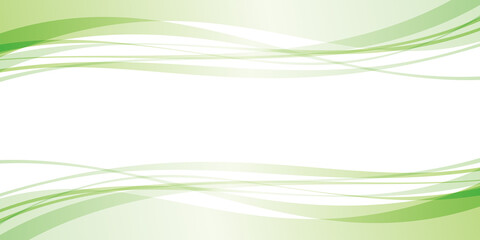 滑らかな曲線の背景　緑