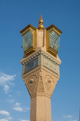 Fototapeta na wymiar Electric umbrella - nabvi mosque - Madeena