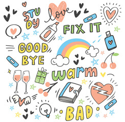 Abstract doodle background