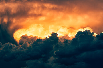 Stormy Sunset clouds