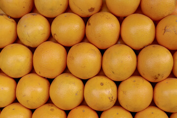 ripe malta on the market, displayed in beautiful pattern  