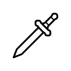 sword icon vector symbol template