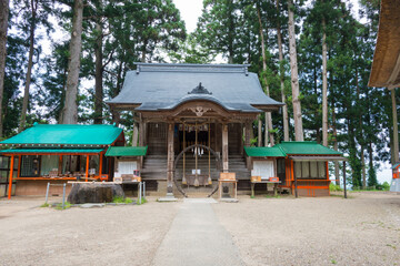 Hakusan-Jinja Shrine. a famous historic site in Hiraizumi, Iwate, Japan.