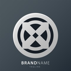 Vector logo design premium. Elegant ornament logo icon. Universal ornament design. Sign for beauty salon, elite accessories, jewelry, hotels, spa, wedding.