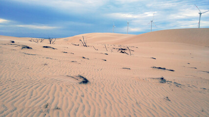 sand dunes and blue sky