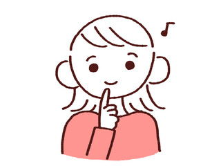 笑顔で幸せなイメージをする若い女性