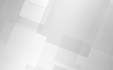 Obraz premium Abstract white and gray polygon square pattern gradient background. with space for concept design Technology and modern. 3d render illustration.