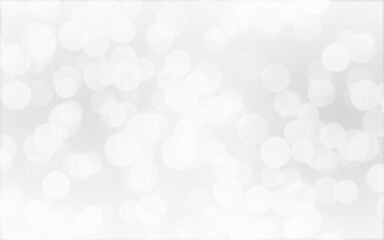 White and silver blur abstract background with bokeh lights for background and wallpaper Christmas.
