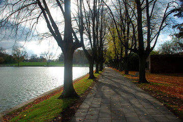 Lake photographed in Cologne, Germany. Picture made in 2009.