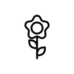 flower mother day icon vector illustration outline style