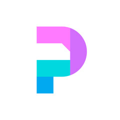 letter P chat logo design