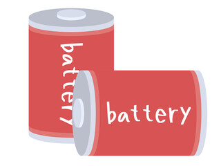 乾電池のイラスト