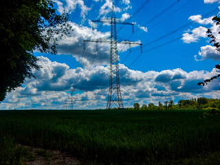 high voltage power lines