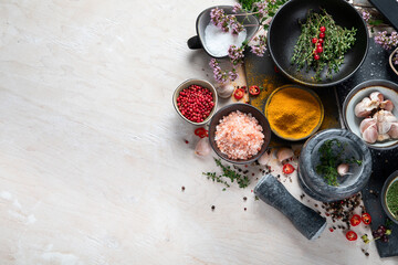 Various herbs and spices