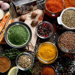 Various  spices for cooking