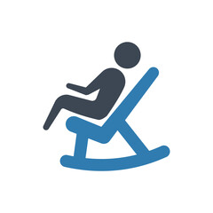 Armchair retirement icon