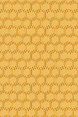 3D rendering Honey Drip and Honeycomb Background.