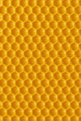 3D rendering Honey Drip and Honeycomb Background.