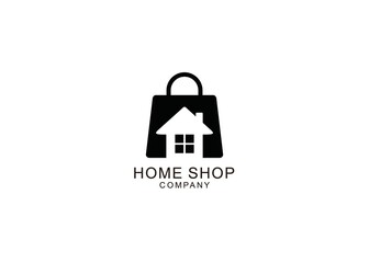 icon symbol home shop. simple logo design inspiration